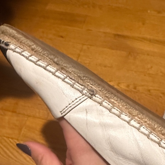 Tory Burch White and Black Espadrille Flats - Picture 11 of 16